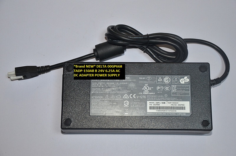 *Brand NEW* DELTA 00GP668 TADP-150AB B 24V 6.25A AC DC ADAPTER POWER SUPPLY